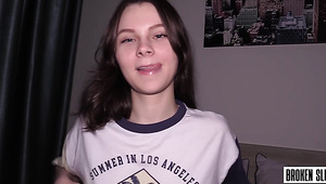 Cute 18 Yo Babe Gets A Nice Rough Fucking