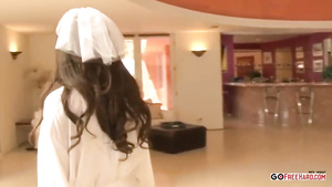 Wild Interracial Gangbang With DP For Anal Loving Brunette Slut