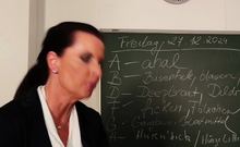 Teacher DaCada Smokes While Sucking Her Students Cock