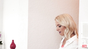 Blonde Comes To The House And Caresses Another Bound Blonde