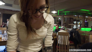 Blonde Barmaid Takes Dicks