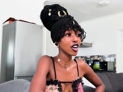Amateur Ebony Teen Tight Pussy Stretched