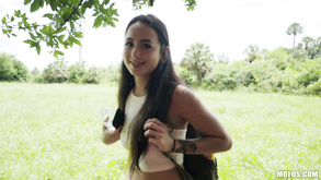 Brunette Asian Teen Enjoys Sensual Pussy Fuck In Woods