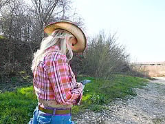 Busty Blonde MILF CJ Hot Wife Spreads Legs To Be Fucked In POV