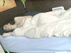 Sleeping Amateur Wakes Up And Toys Her Tight Pussy