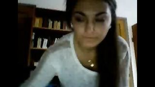 Naughty College Teen Nude Tits And Pussy Flashing In Public Library