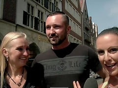 Hot German Blonde MILF Fucked Outside