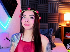 Cute Babe Plays Her Small Tits And Dildo