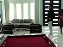 Busty And Ebony Babe Lily Starfire Rides Hard Cock