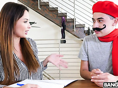 French Tutor Anissa Kate Seduces Pretty Boy Behind His Mom’s Back