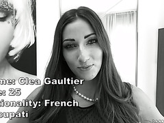 Classy French Girl Clea Gaultier Is Doing Splits On This Hard Cock