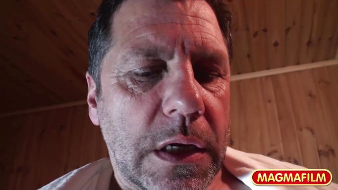 German Teen In The Sauna