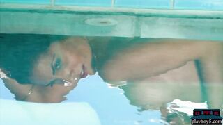 Exotic White And Black MILF Models Solo Posing And Stripping For Playboy