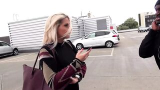 Hot Blonde Gets Her Pussy Licked And Pounded By Huge Black Cock In The Car