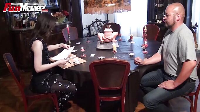 Skinny German Teen Sucking Grandpa