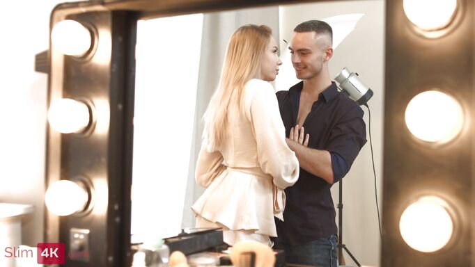 Busty Babe Gets Double Penetration By Boyfriend And Cameraman