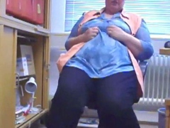 Big Ass European Mom Teases In Her Office