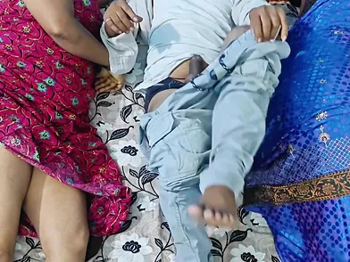 Desi Step Sister & Step Brother Share Couch & Get Drilled Hard By BBC