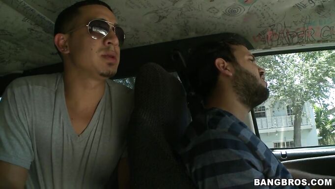 Blonde Babe Gets In The Bang Bus