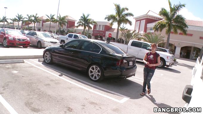 Redhead Is Getting In The Bang Bus