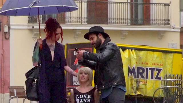 Kinky Silvia Rubi Humiliates Exposed Sub Nora Barcelona In Public