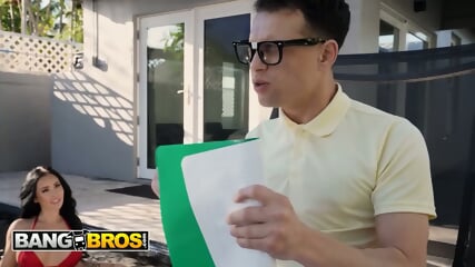 BANGBROS   Tattooed MILF Danae Mari Milks Her Stepson's Cock Dry Inside Her Hungry Mouth