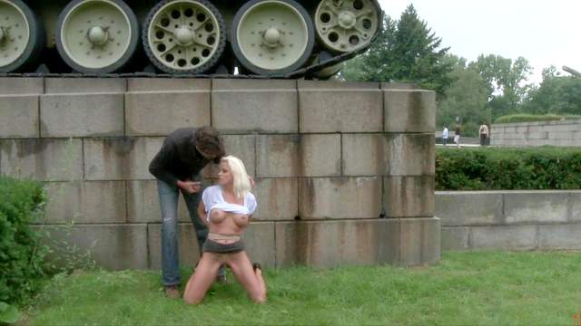 Obedient Czech MILf Gets Fucked In Public