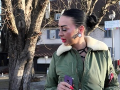 GERMAN SCOUT   FIT GERMAN FEMDOM TEEN KATHARINA PICKUP FUCK