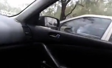 Blonde Babe Masturbates With Dildo And Squirts In Car