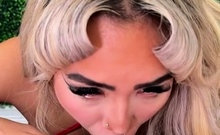 Hottie Luna Luxe Is Eager And Swallows A Huge Long Dick