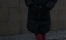 Public German Lady Fucked Outdoor In POV