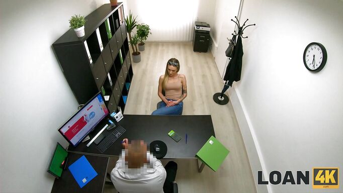 Elena Pleases The Interviewer For The Job