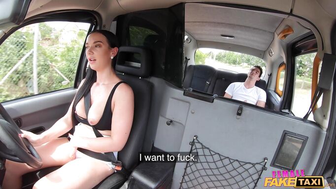 Sexually Desperate Guy Is Hungry For The Busty Driver