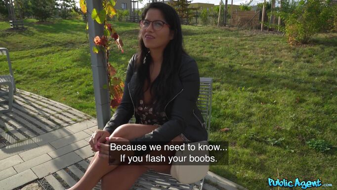 Hot Babe Gets Approached At The Park For A Fuck