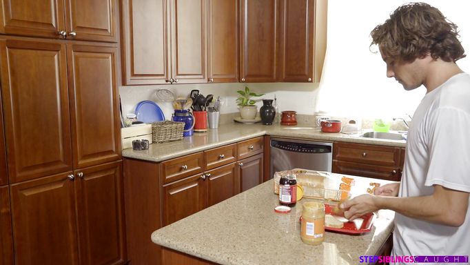 Step Siblings Sharing Handsome Stud In Bed