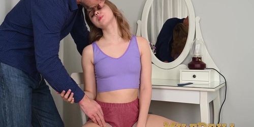 Alice Murkovski Satisfies Her Hungry Tight Cunt With Her Husbands Meat