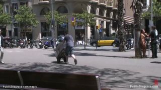 Naked Latina Bound And Fucked In Public