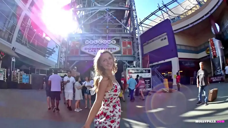 Risky Slut Wears Butt Plug Upskirt And Masturbates In Public