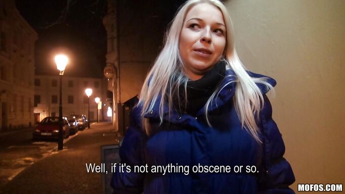 Slutty Blonde Picked Up From The Street