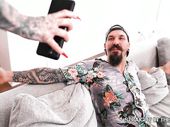 Slim Tattooed Blonde Hottie Eats Cum From Her Own Face After A Hardcore Anal With A Big Dick Macho