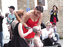 Head Shaving In Public And Hardcore BDSM Fisting