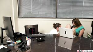 Busty Teen Assistant Assfucked In Office