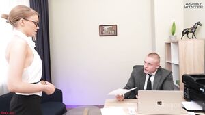 Ashby Winter   Sam The Boss Fucked His Secretary In The Ass In The Office In Front Of His Colleagues