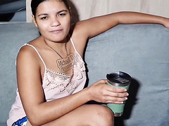 Hot Lovely Brazilian Teen Tempted A Guy To A Hot Anal Fuck When He Came To Buy A Fridge