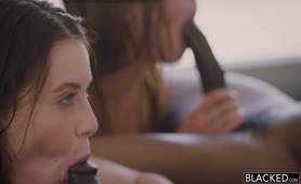 Blacked   Foursome With Two Hot Teens And Two Big Black Cocks!