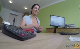 Loan4K   Sex On Table With Pretty Busty Czech Milf