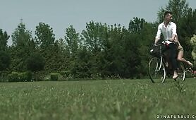 Romantic Anal Sex In Park With Hot Brunette