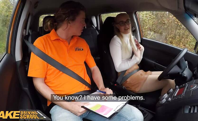 European STUDENTS Taking Driving Lessons   Fake Driving School