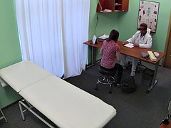 Lesbian Nurse Examines Patients Pussy