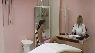 Perverted Nurse Hardly Spanked A Submissive Busty Brunette